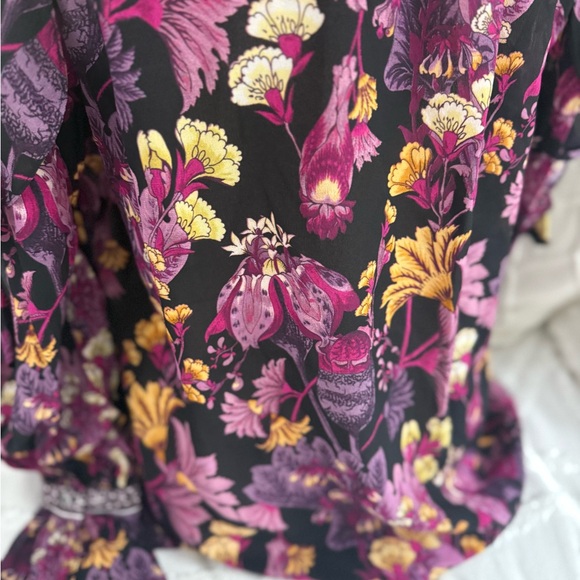 Kobi Halperin Floral Blouse - Black and Purple - Picture 2 of 16